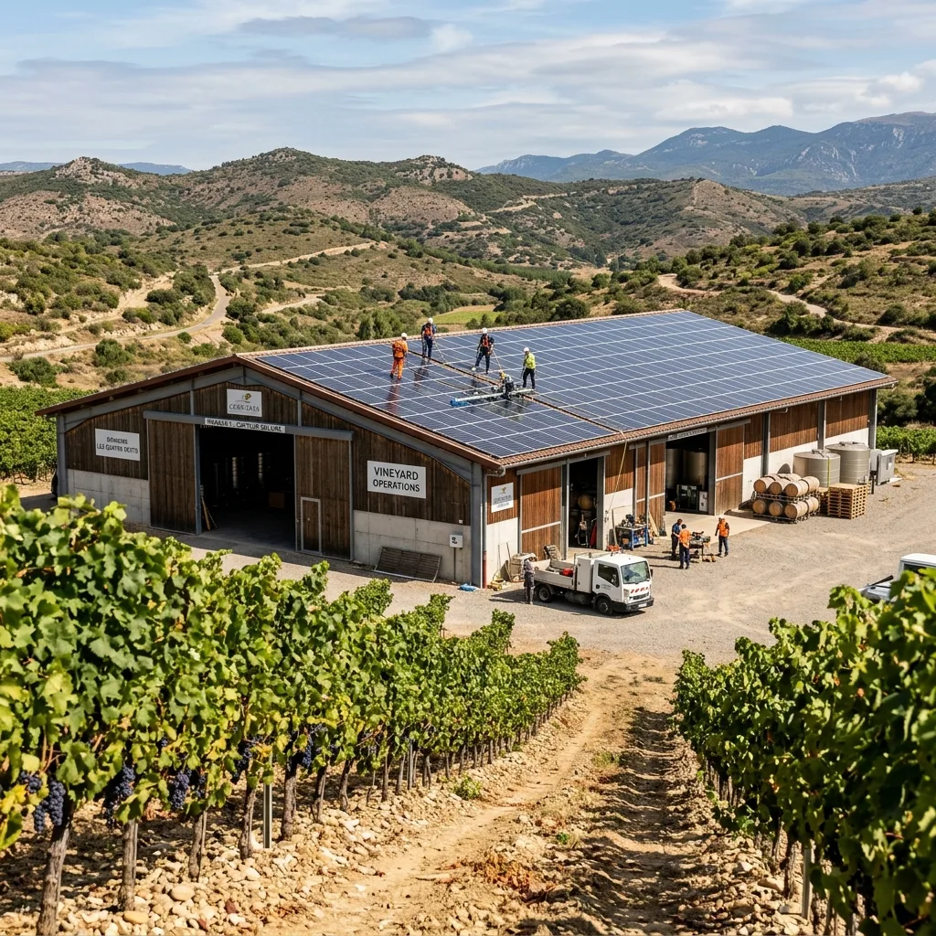 Domaines Viticoles de l'Aude : L'Entretien de vos Hangars Solaires